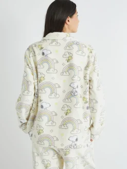 Skinnydip White Peanuts x Snoopy Rainbow Fleece Pyjamas Set Online