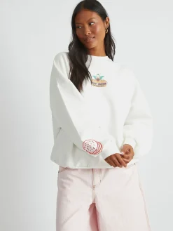 Skinnydip White The Simpsons x Krusty Burger Sweatshirt