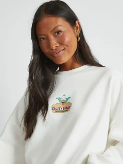 Skinnydip White The Simpsons x Krusty Burger Sweatshirt