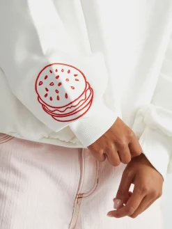 Skinnydip White The Simpsons x Krusty Burger Sweatshirt