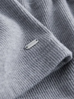 Next Slate Grey Cosy Waffle Long Sleeve Pyjamas New