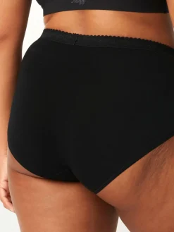 Sloggi Tummy Control 2 Pack Knickers Black