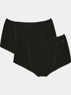 Sloggi Tummy Control 2 Pack Knickers Black