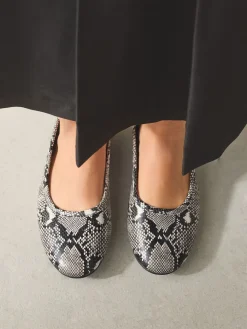Next Standard/Wide Fit Ballerina Shoes Snake Outlet