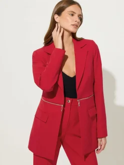 Star by Julien MacDonald Red Zip Waist 2 In 1 Jacket Outlet