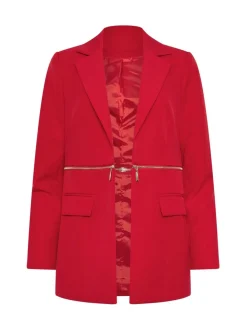 Star by Julien MacDonald Red Zip Waist 2 In 1 Jacket Outlet