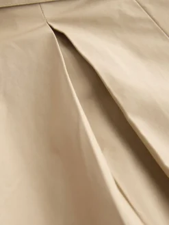 Next Pleated Midi Skirt Stone Discount