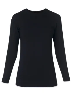 Sweaty Betty Black Modal Crew Neck Base Layer Top Sale