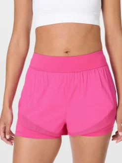 Sweaty Betty Tempo Run Shorts Pink Sale