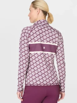 Sweaty Betty Purple Ski Half Zip Thermal Sale