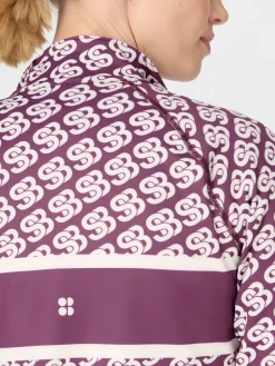 Sweaty Betty Purple Ski Half Zip Thermal Sale
