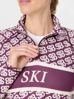 Sweaty Betty Purple Ski Half Zip Thermal Sale