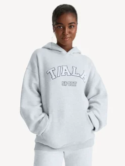 TALA Oversized Volley Hoodie with Fleece Grey Light Online