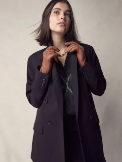 Next Tan Brown Leather Gloves Hot