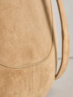 Next Tan Brown Leather Scoop Cross Body Bag Sale