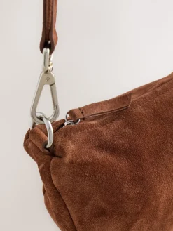 Next Tan Brown Leather Sling Cross-Body Bag Outlet