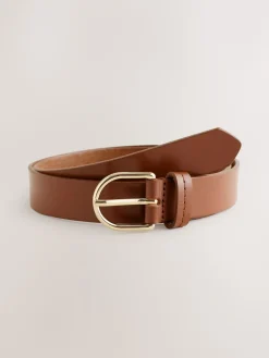 Next Tan Brown Regular Leather Belt