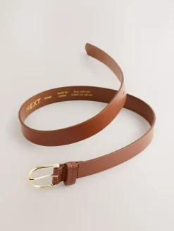 Next Tan Brown Regular Leather Belt