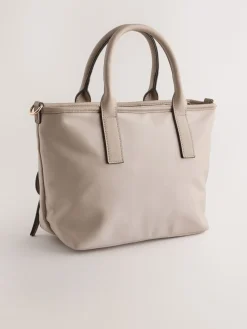 Next Nylon Cross-Body Bag Taupe Brown Online