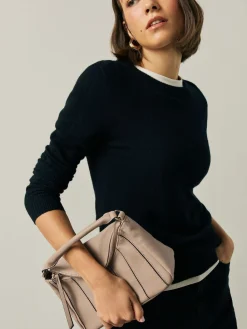 Next Panel Cross-Body Bag Taupe Brown Best