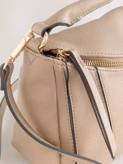 Next Panel Cross-Body Bag Taupe Brown Best