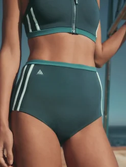 Next Teal Green Active High Waist Bikini Bottoms Hot