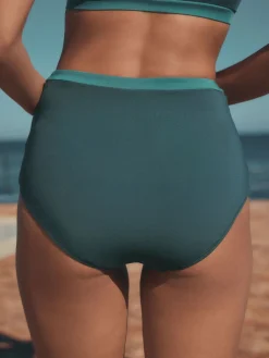 Next Teal Green Active High Waist Bikini Bottoms Hot