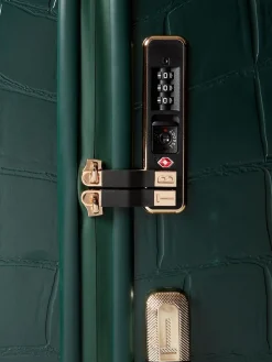 Ted Baker Icon Case Croc Large Suitcase Green Discount