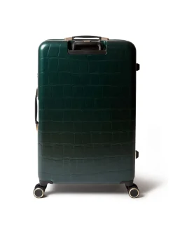 Ted Baker Icon Case Croc Large Suitcase Green Discount