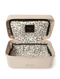 Ted Baker Icon Case Croc Vanity Case Nude Discount