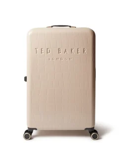 Ted Baker Icon Case Croc Large Suitcase Nude Hot