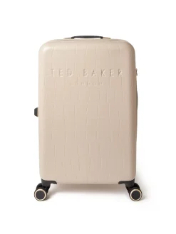 Ted Baker Icon Case Croc Medium Suitcase Nude Clearance