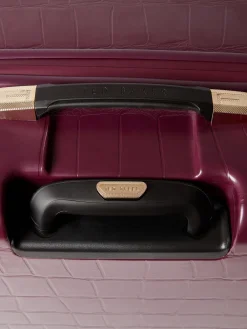 Ted Baker Icon Case Croc Medium Suitcase Red Clearance