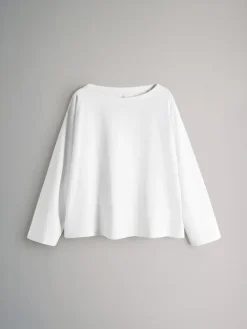 The Set 3 Pack Boat Neck Heavyweight T-Shirts Navy/White/Stripe New