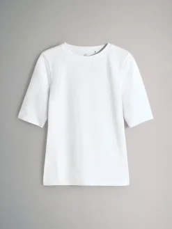 The Set 4 Pack Crew Neck Half Sleeve T-Shirts Blue/Light Blue/Cream/White