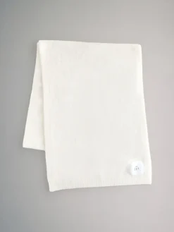 The Set 2 Pack Fine Knit Scarf Set Oatmeal/Cream Clearance