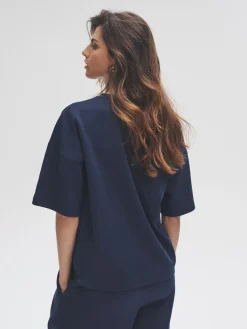 The Set 3 Pack Heavyweight Premium Boxy T-Shirts Navy/ Grey Marl/ White