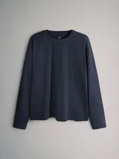 The Set 7 Pack Long Sleeve T-Shirts Navy/Blue/Red/Green/Light Blue/Stone Brown/White Online