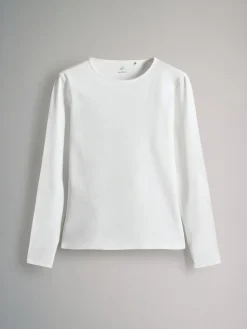 The Set 7 Pack Long Sleeve Crew Neck T-Shirts Stripe/Black/Grey/White Sale