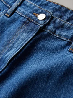 The Set 2 Pack Low Rise Wide Leg Denim Jeans Black/Mid Blue New