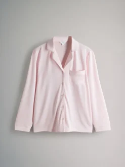 The Set 2 Pack Polyester Viscose Blend Button Through Long Pyjamas with Piping Animal/Pink Online