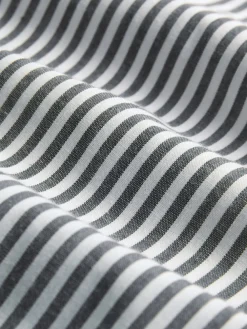 The Set 2 Pack Pull On Cotton Trousers Navy Stripe/Red Stripe Hot