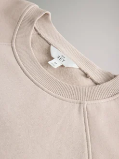 The Set 3 Pack Raglan Sweat Tops Black/Navy/Cream New