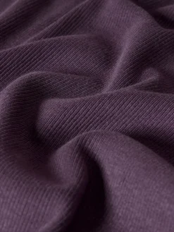 The Set 3 Pack Scoop Back Ribbed Bodycon Dress Black/Plum Purple/Chocolate Brown New