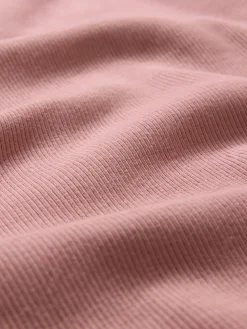 The Set 3 Pack Short Sleeve Ribbed Midi Dresses Black/Mauve Pink/Light Pink Clearance