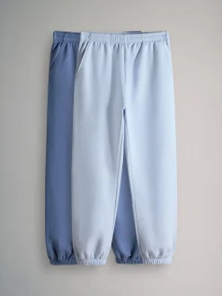 The Set 2 Pack Sweat Cuffed Joggers Blue/Light Blue Outlet