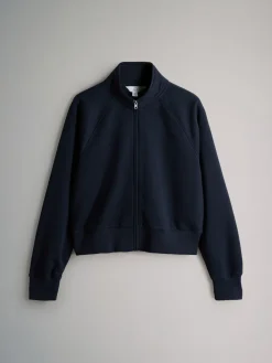 The Set 2 Pack Zip Cropped Funnel Neck Jackets Pink/Blue Hot