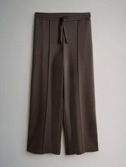 The Set Modal Straight Leg Joggers 2 Pack Navy Blue/Chocolate Brown Discount