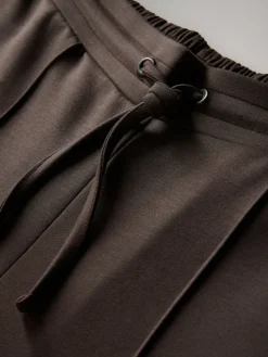 The Set Modal Straight Leg Joggers 2 Pack Navy Blue/Chocolate Brown Discount