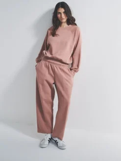 The Set Pink Oversized Raglan Sweatshirt and Barrel Leg Jogger Co-Ord Set Online